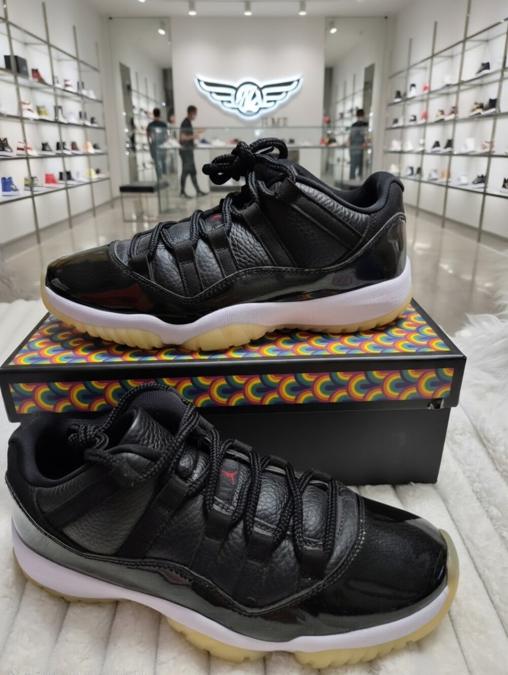 JORDAN AIR JORDAN 11 AV2187 RETRO LOW SNEAKERS MEN'S SZ 8 WOMEN'S SZ 9.5